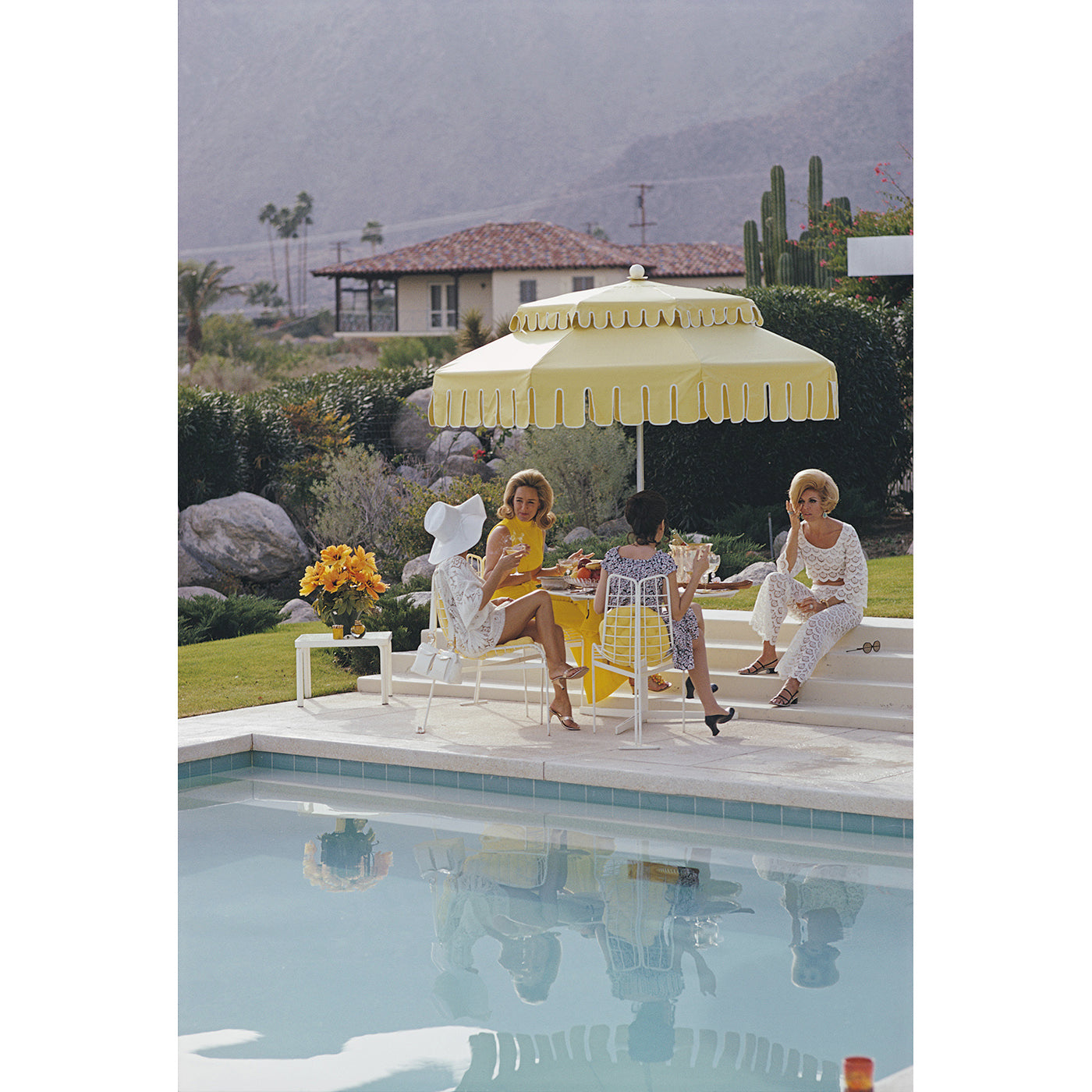 Slim Aarons Nelda And Friends Photograph - Vintage Wall Art for Home & Office Decor - Perfect for Living Room, Bedroom, or Gallery Display