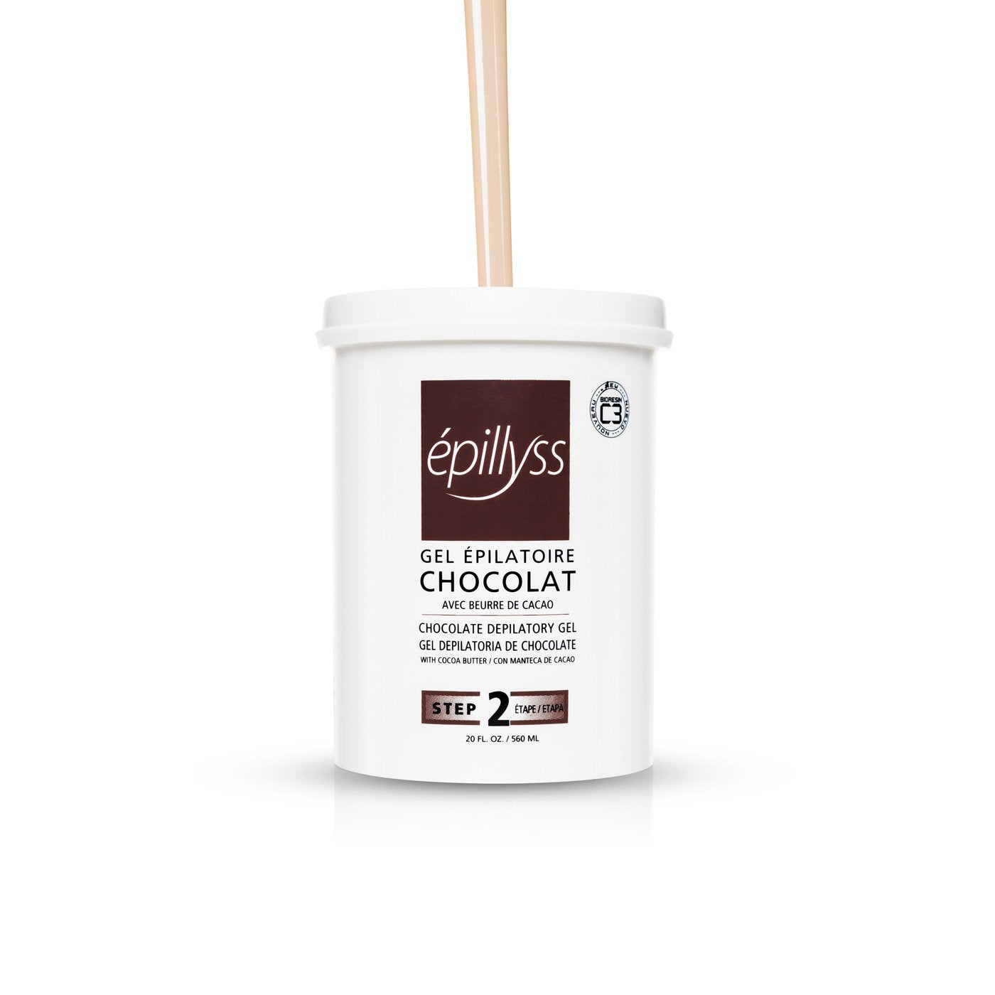 Premium Chocolate Scented Depilatory Gel with Cocoa Butter - 560ml for Smooth, Hair-Free Skin - Perfect for Legs, Arms, Bikini Line & Underarms