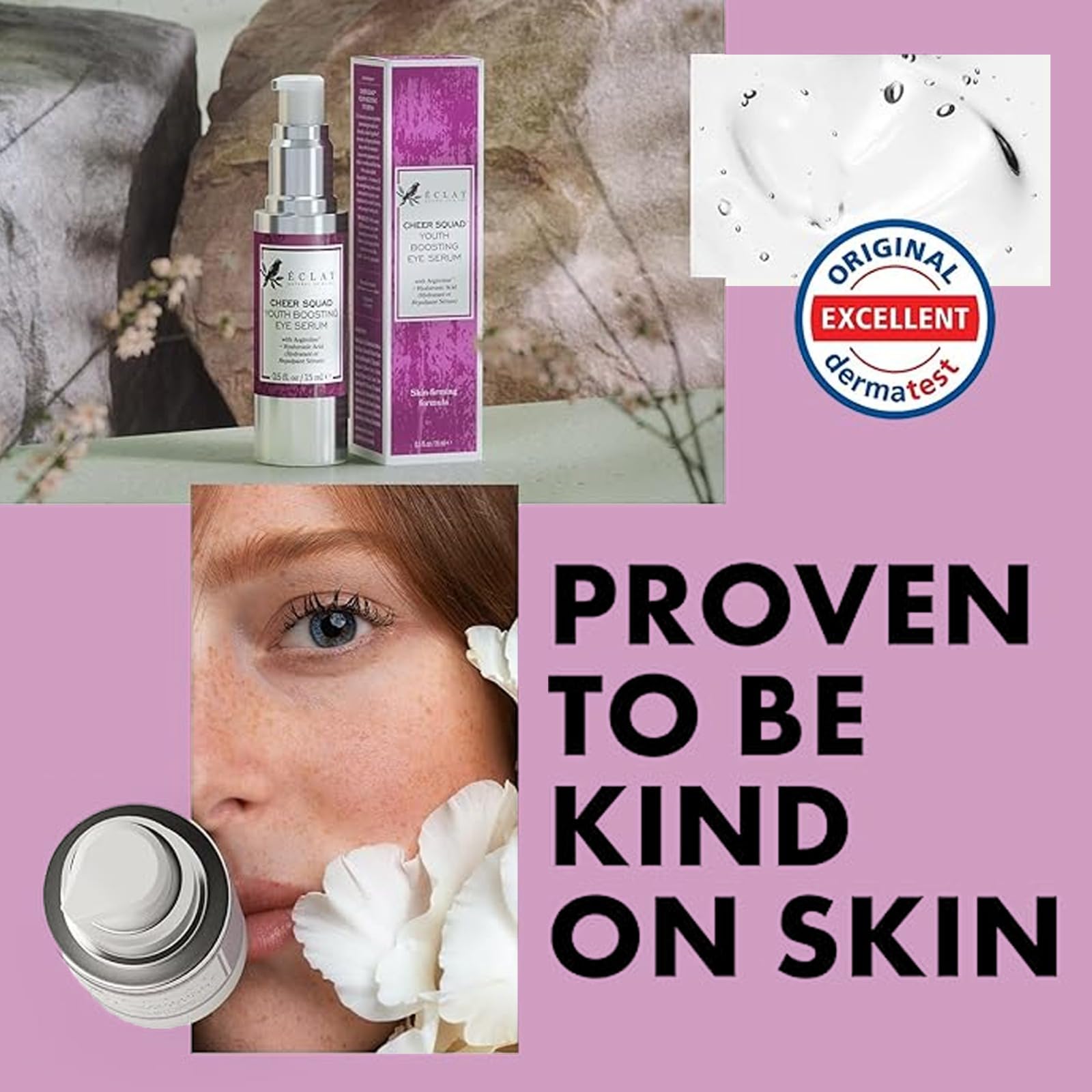 Eclat Anti-Wrinkle Eye Serum with Retinol & Hyaluronic Acid - Dark Circle Treatment, Collagen Boosting Cream for Youthful Eyes, Fast Absorbing Formula to Reduce Fine Lines & Prevent Wrinkles (15ml) - Perfect for Nighttime Skincare Routine & Travel