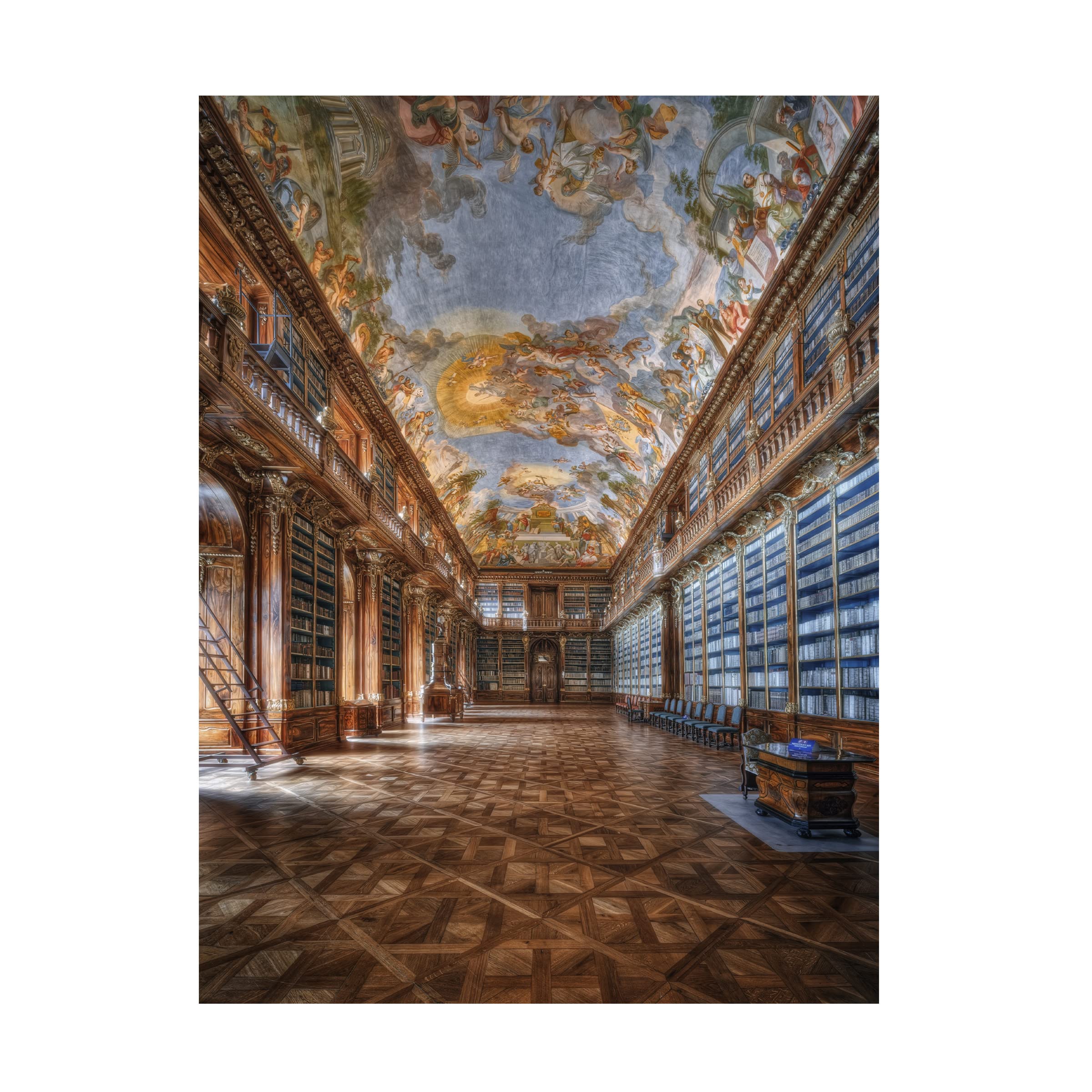 Patrick Aurednik 'Philosophical Hall Strahov Monastery' Canvas Art Print - Premium Trademark Fine Art Wall Decor for Living Room, Bedroom & Office