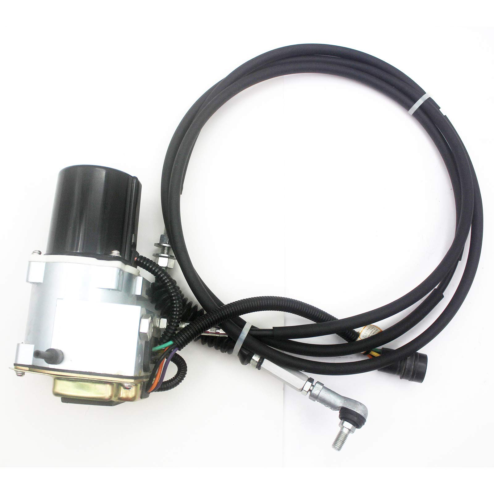 SINOCMP 7Y-3913 Round Throttle Motor Accelerator Cable 5-Pin for 320A E320A Stepping Motor Excavator - Replacement Part for Heavy Duty Construction Equipment