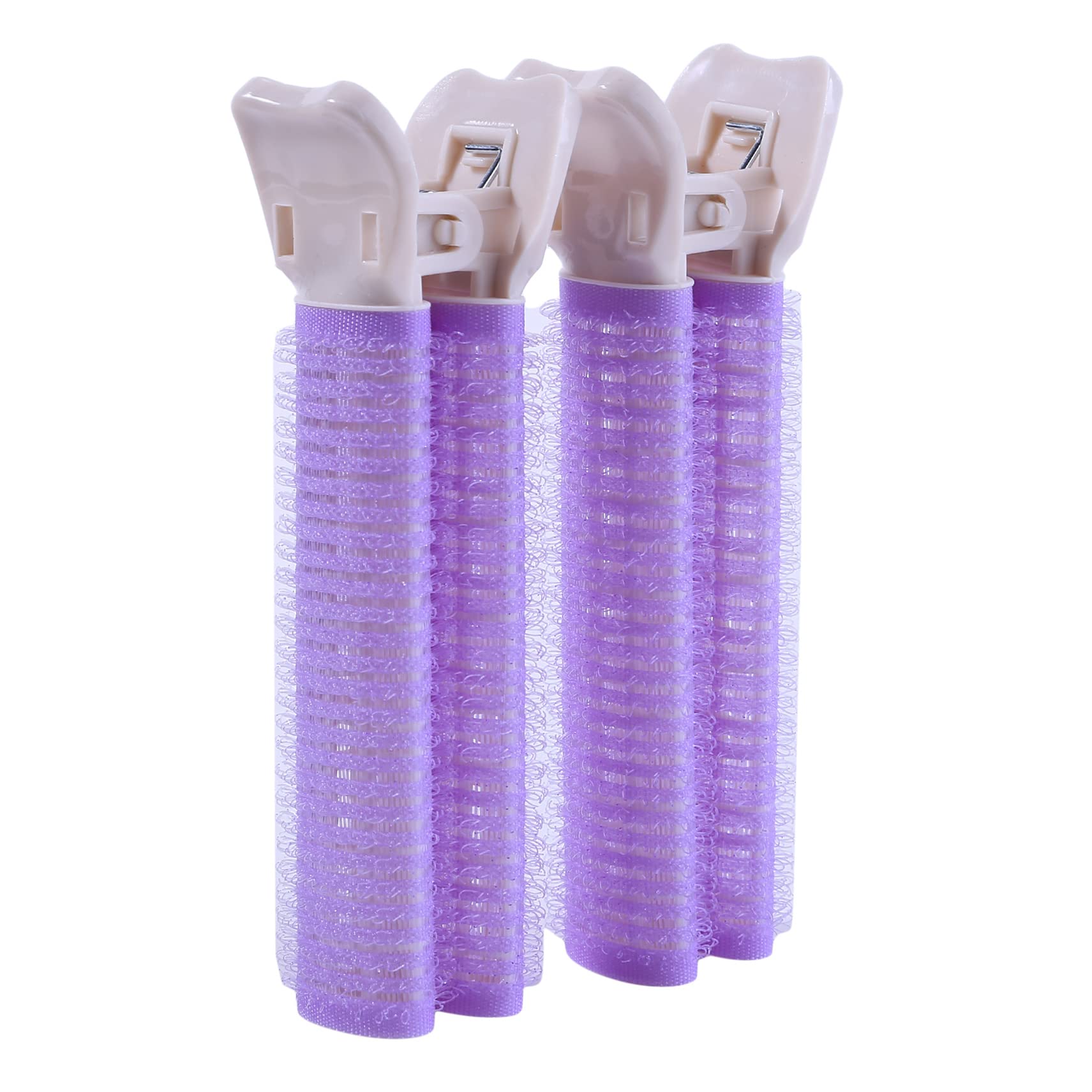 Winwinfly 2PCS Heatless Hair Rollers Volumizing Curlers - Self Grip Root Clips for Fine, Thin, Long & Short Hair - No Heat Small Curly Styling Tool for Women & Girls - Perfect for Overnight Curls, Lazy Styling & Fluffy Bangs