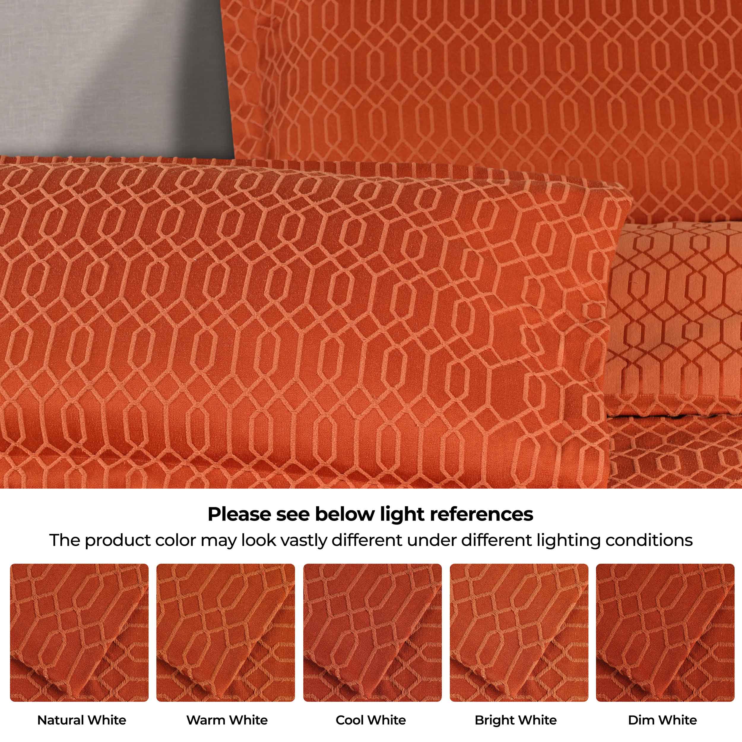 Remi Cotton Blend Jacquard Woven Geometric Fringe Bedspread Set - Queen Size Luxury Bed Cover for Modern Bedroom Decor | Perfect for Master Bedroom, Guest Room & Dorm