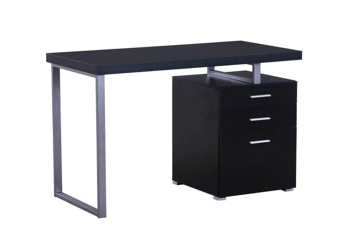 Verona Desk with 3 Storage Drawers - Available in White & Oak | Modern Home Office Desk with Ample Storage for Small Spaces