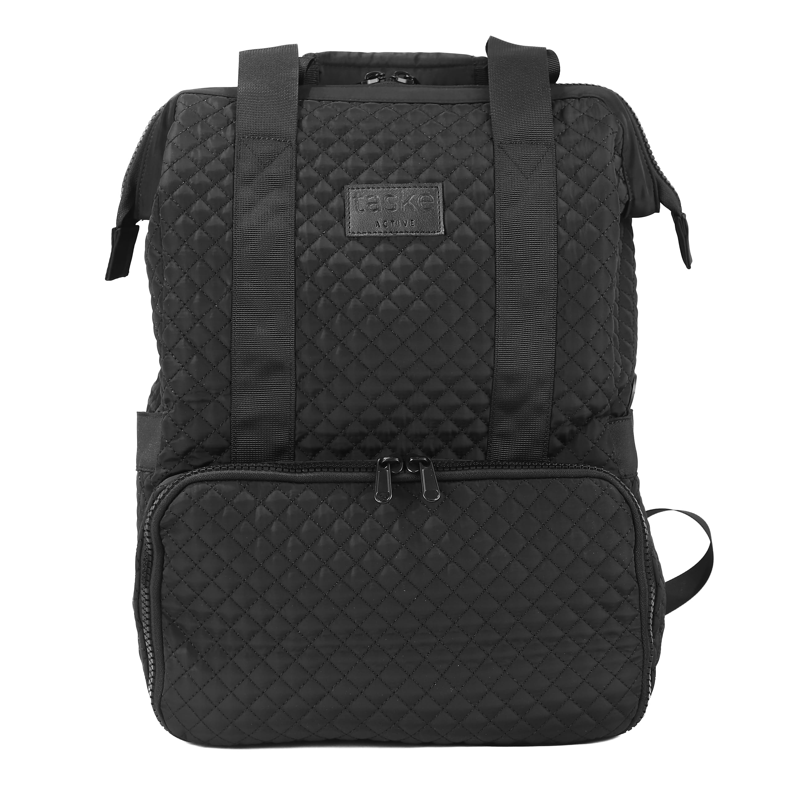 Insulated Backpack with Laptop Compartment, Drink Pockets & Mesh Organizers - Water-Resistant Travel, Gym & Work Bag for Men & Women (Black) - Perfect for Commuting, Hiking & Business Trips