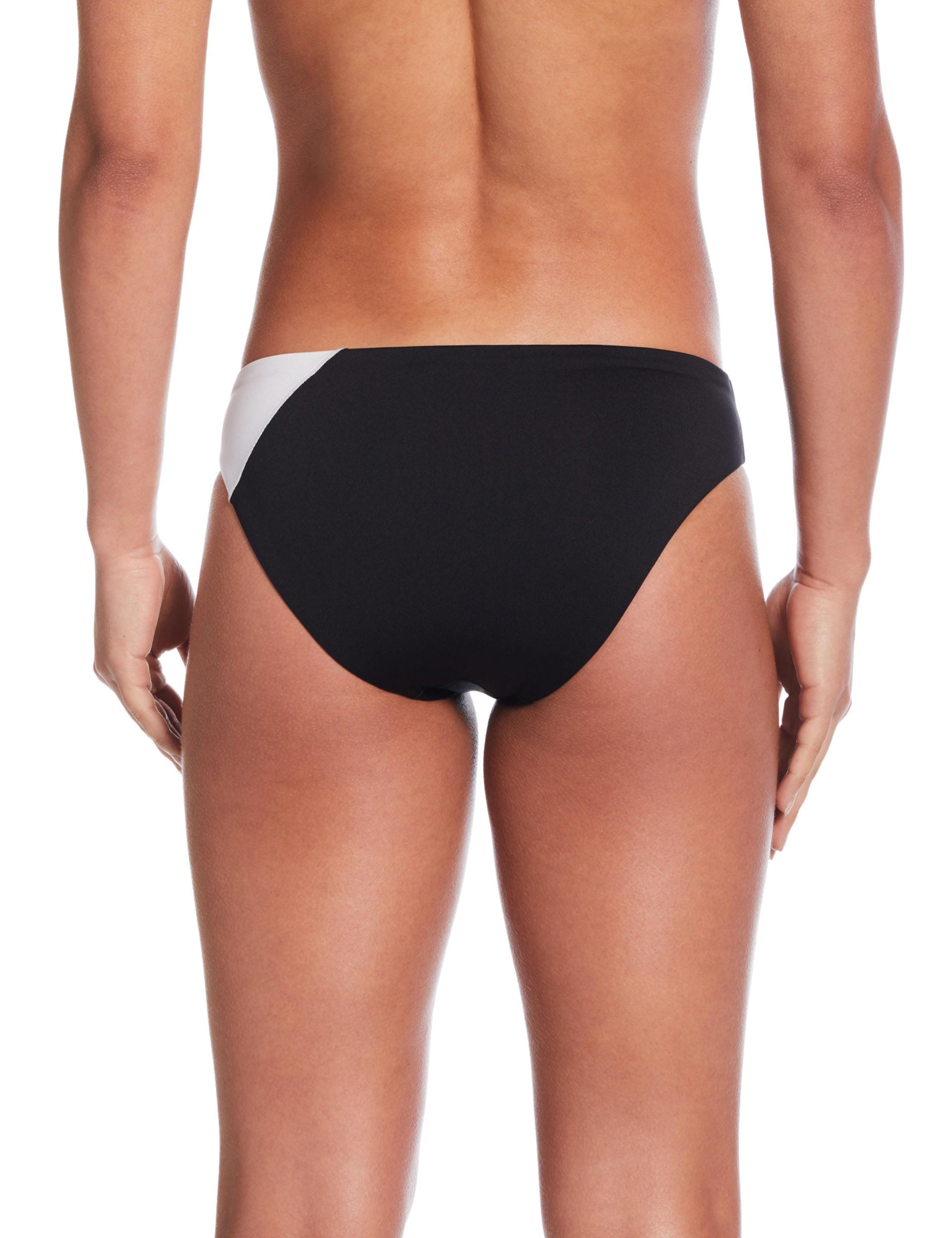Color Block Hipster Bikini Bottom - Black | High Waisted Swimwear for Women | Perfect for Beach, Pool & Summer Vacations