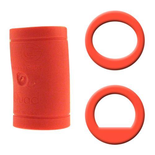 Turbo Quad Classic Finger Grips - Orange Power Lift Oval Design for Weightlifting & Gym Training - Perfect for CrossFit, Powerlifting & Strength Exercises