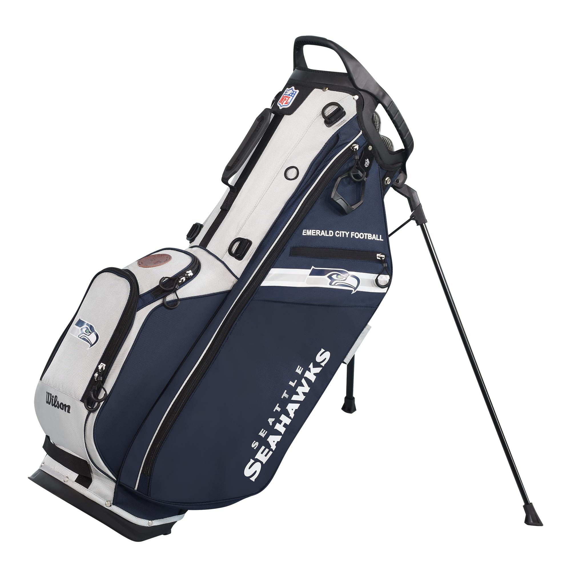 Wilson NFL Official Licensed Golf Bags - Durable & Stylish Golf Carry Bag for Men & Women - Perfect for Football Fans & Golf Enthusiasts - Ideal for Course, Driving Range & Travel