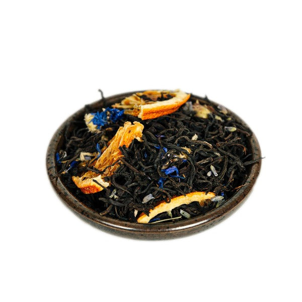 Premium Earl Grey Lavender Black Tea Loose Leaf - Organic English Breakfast Tea Blend for Relaxation & Afternoon Tea Time