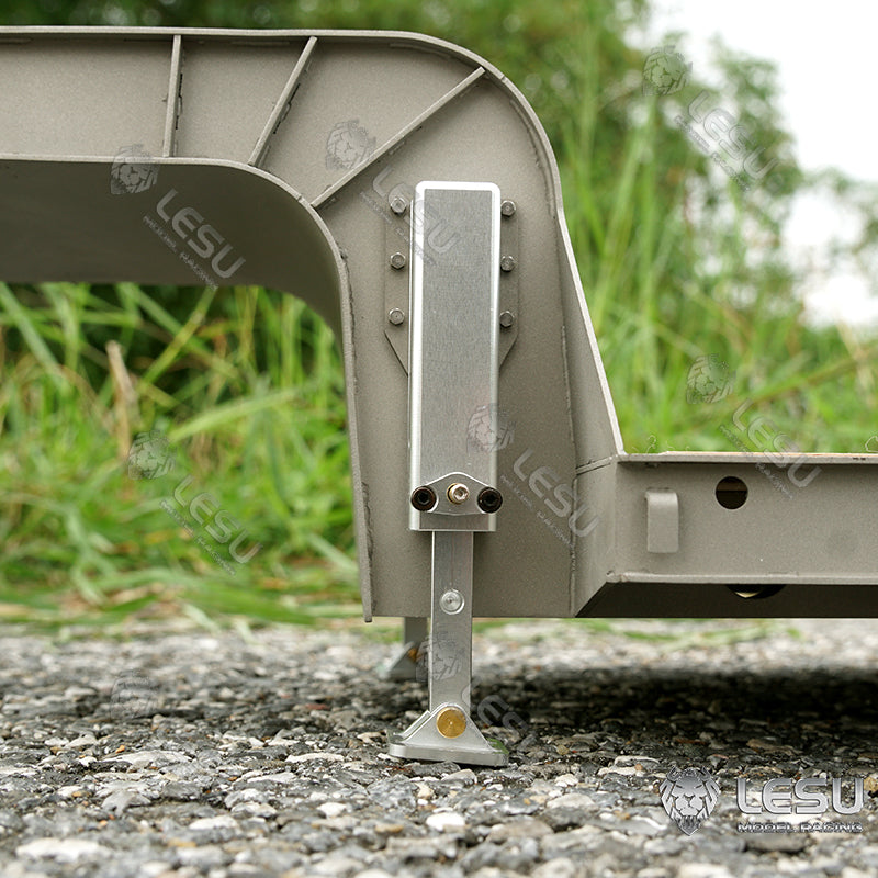 LESU 872MM Metal & Wood 4-Axle Trailer for 1/14 RC TAMIYA Tractor Truck - DIY Model Cars with Fast Shipping - Perfect for RC Construction Simulation and Heavy Haulage Scenes
