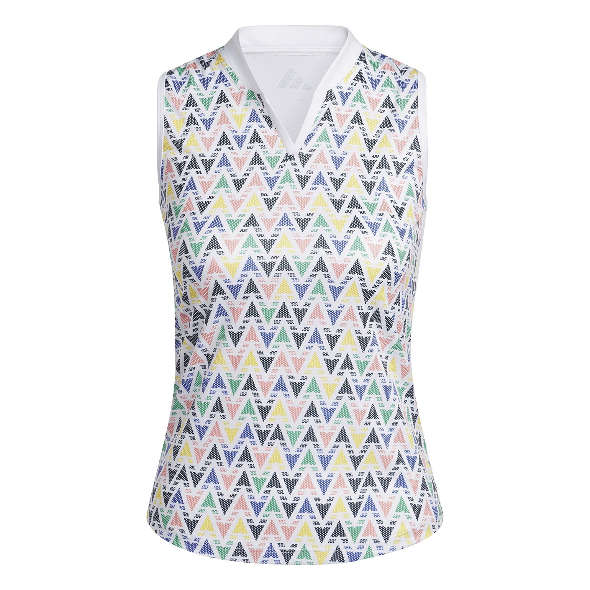 Adidas Girls Heat.Redy Sleeveless Printed Polo Shirt - Breathable Athletic Top for Tennis, Golf & Summer Sports