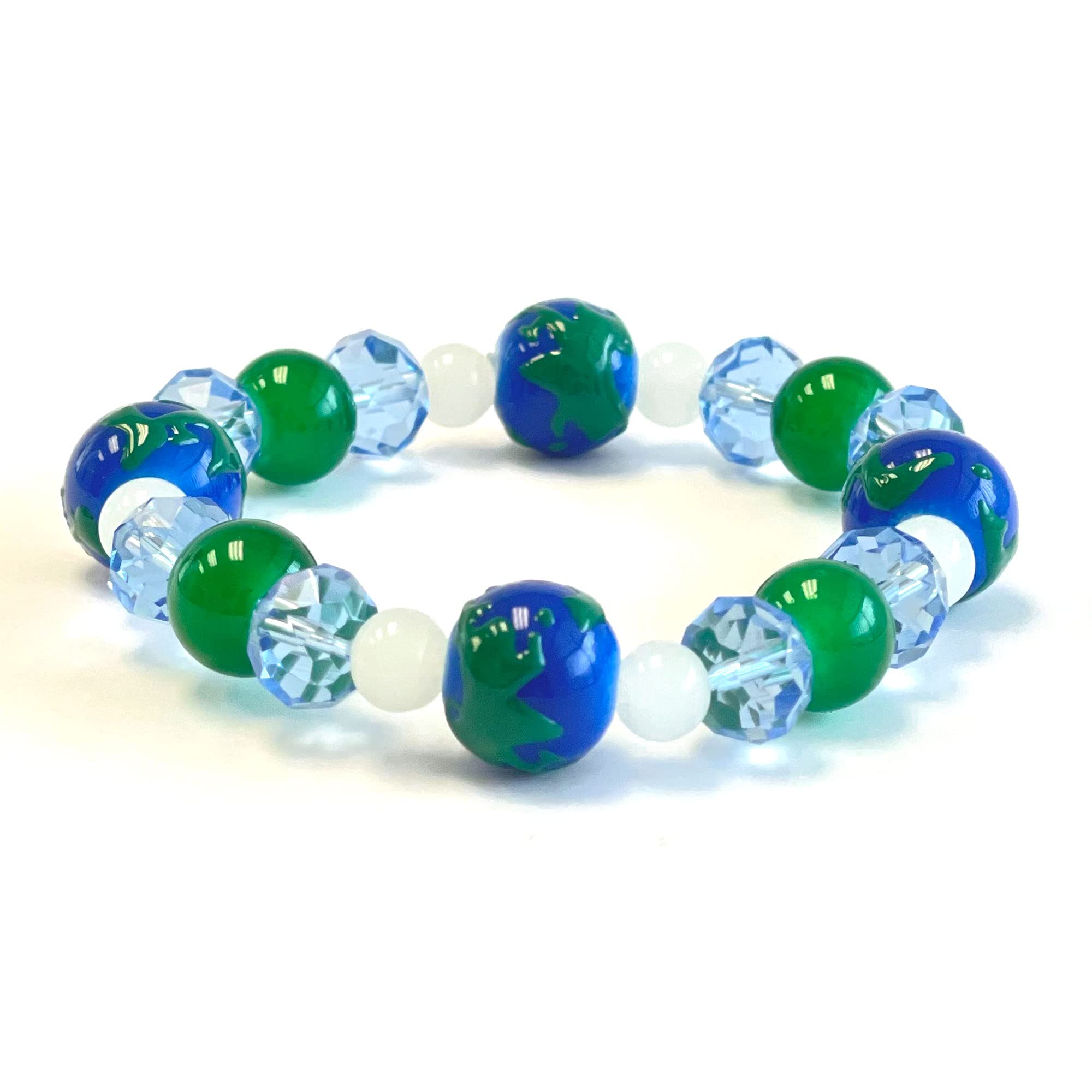 Solar System Bracelet for Women - Galaxy Space Planet Astronomy Beaded Charm Bracelet - Blue Universe Jewelry Gift - Perfect for Astronomy Lovers, Science Gifts & Unique Fashion Accessories