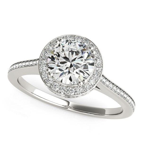 14K White Gold Classic Channel Slim Shank Diamond Engagement Ring (2 CTTW) - Perfect for Proposals, Anniversaries & Bridal Jewelry Gifts