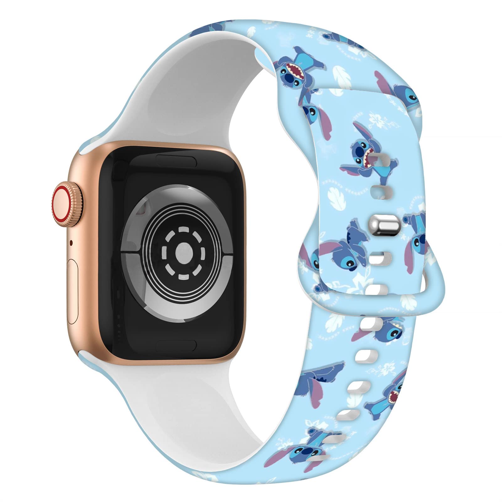 Cartoon Apple Watch Band 38mm 40mm 41mm 42mm 44mm 45mm - Compatible with Apple Watch SE Series 8 7 6 5 4 3 - Soft Silicone Replacement Strap for Women Men Kids - Perfect for Workouts, Daily Wear & Fashion Accessories