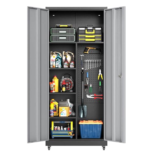 Gray Broom Closet