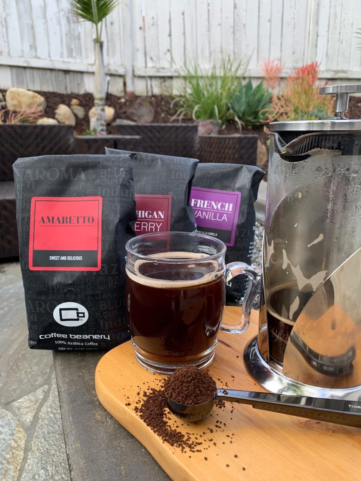 Premium Amaretto Flavored Decaf Coffee | Specialty Arabica Medium Roast | 12oz Coarse Ground | Perfect for After Dinner & Relaxation