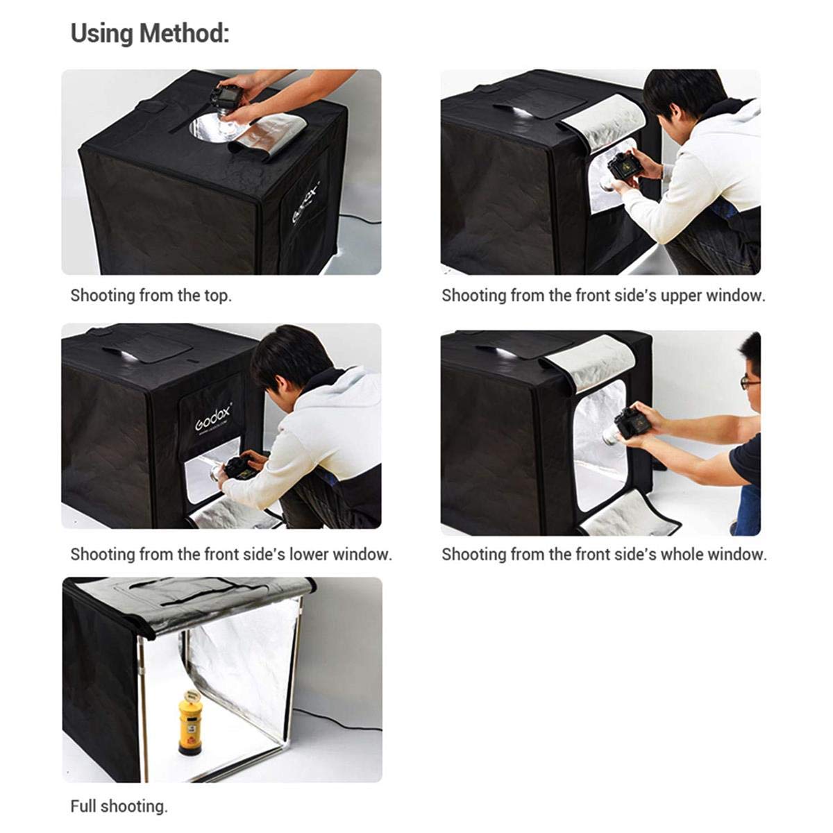 Godox LST80 LED Mini Portable Photography Studio Light Box - Perfect for Product Photography, Jewelry, Small Items & Social Media Content Creation