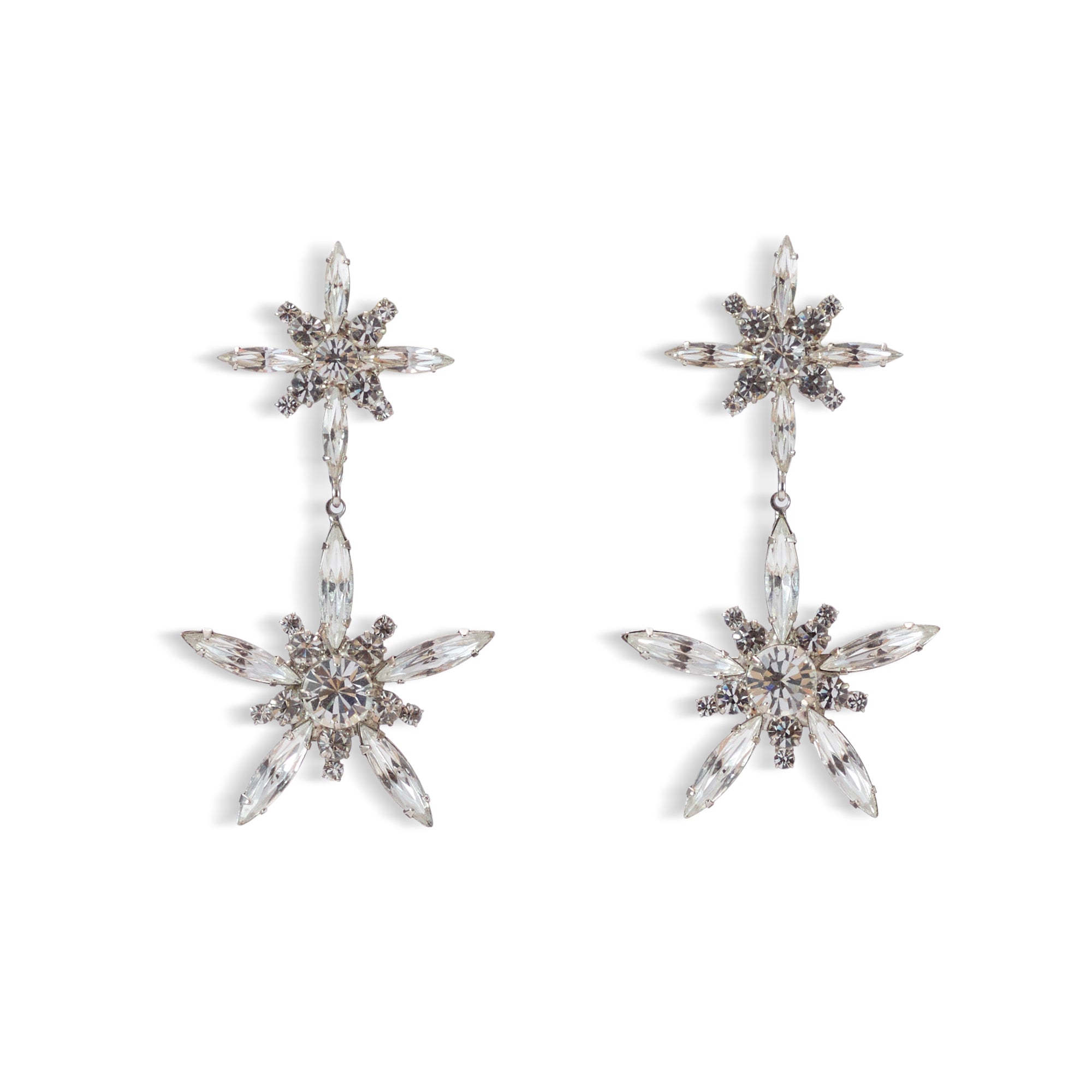 Avril Crystal Drop Earrings for Women - Elegant Dangling Rhinestone Jewelry for Party, Wedding & Evening Wear | Hypoallergenic & Lightweight Fashion Accessories