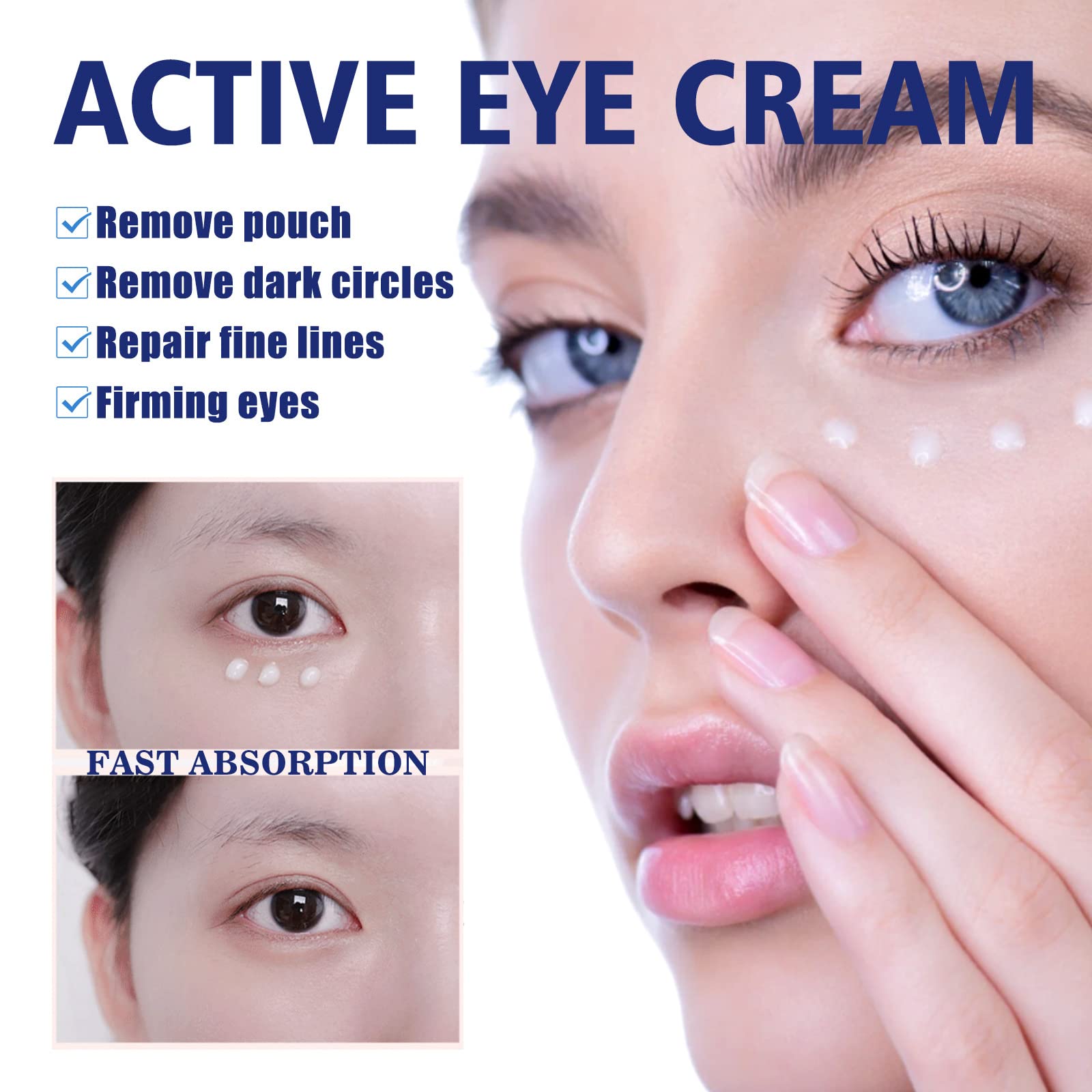 **Glozie Instant Eye Lift Cream - Anti-Aging & Firming Eye Treatment for Dark Circles, Puffiness & Wrinkles - Temporary Eye Bag Eraser for Bright, Youthful Eyes - Perfect for Morning Routine & Travel (1pc)**