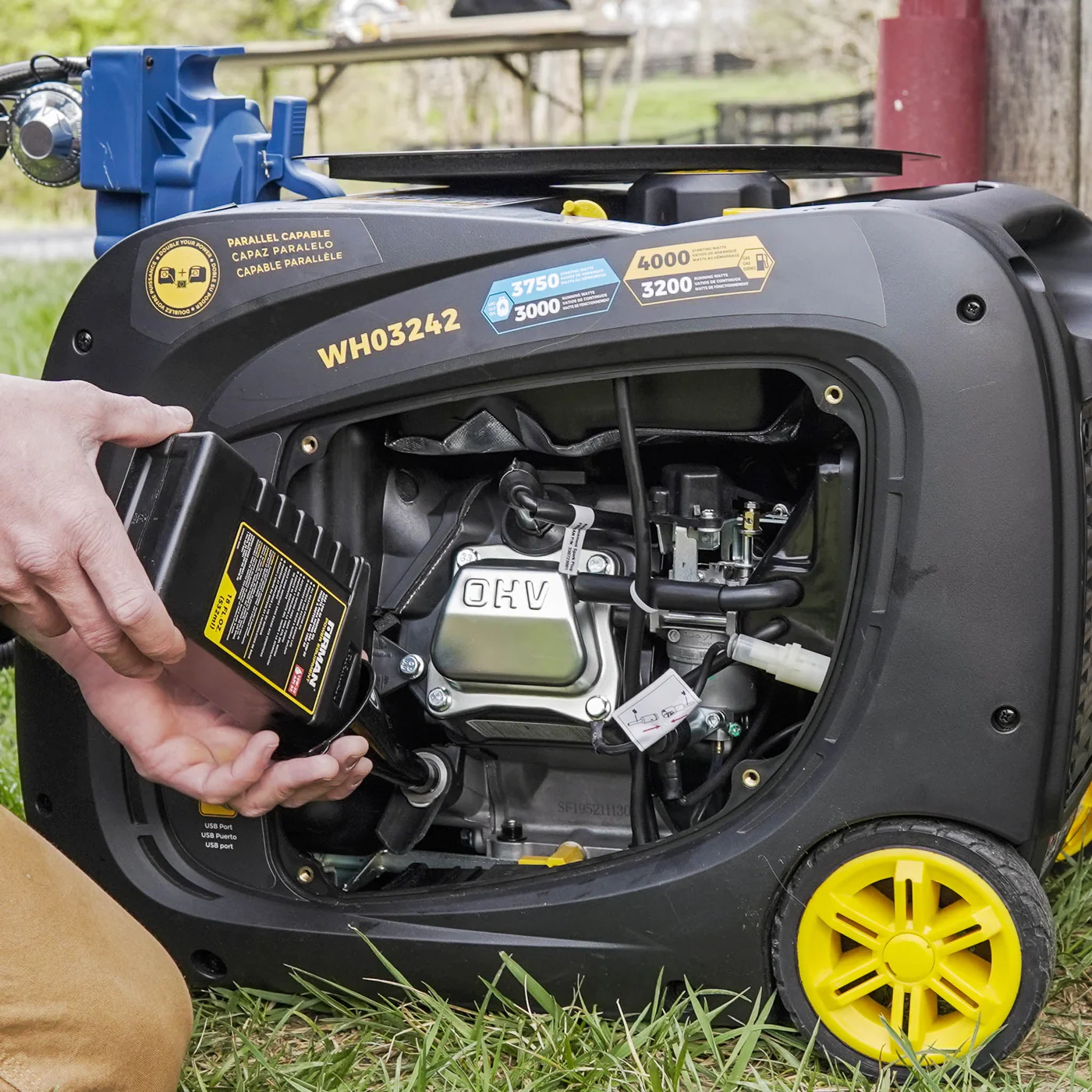 Firman WH03242 3200W/4000W Dual Fuel Inverter Generator - Gas & Propane Powered, 30 Amp, Low THD, Parallel Ready, Electric Start - Perfect for Camping, RV Trips, and Emergency Power Backup