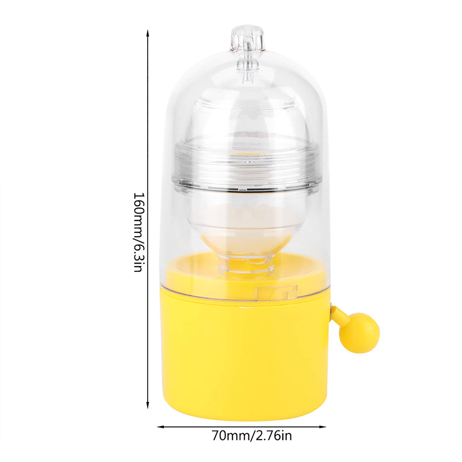 Portable Egg Scrambler - Hand-Powered Egg Whisk & Mixer for Perfectly Blended Yolks & Whites - Golden Egg Maker Kitchen Gadget - Ideal for Breakfast, Baking & Cooking
