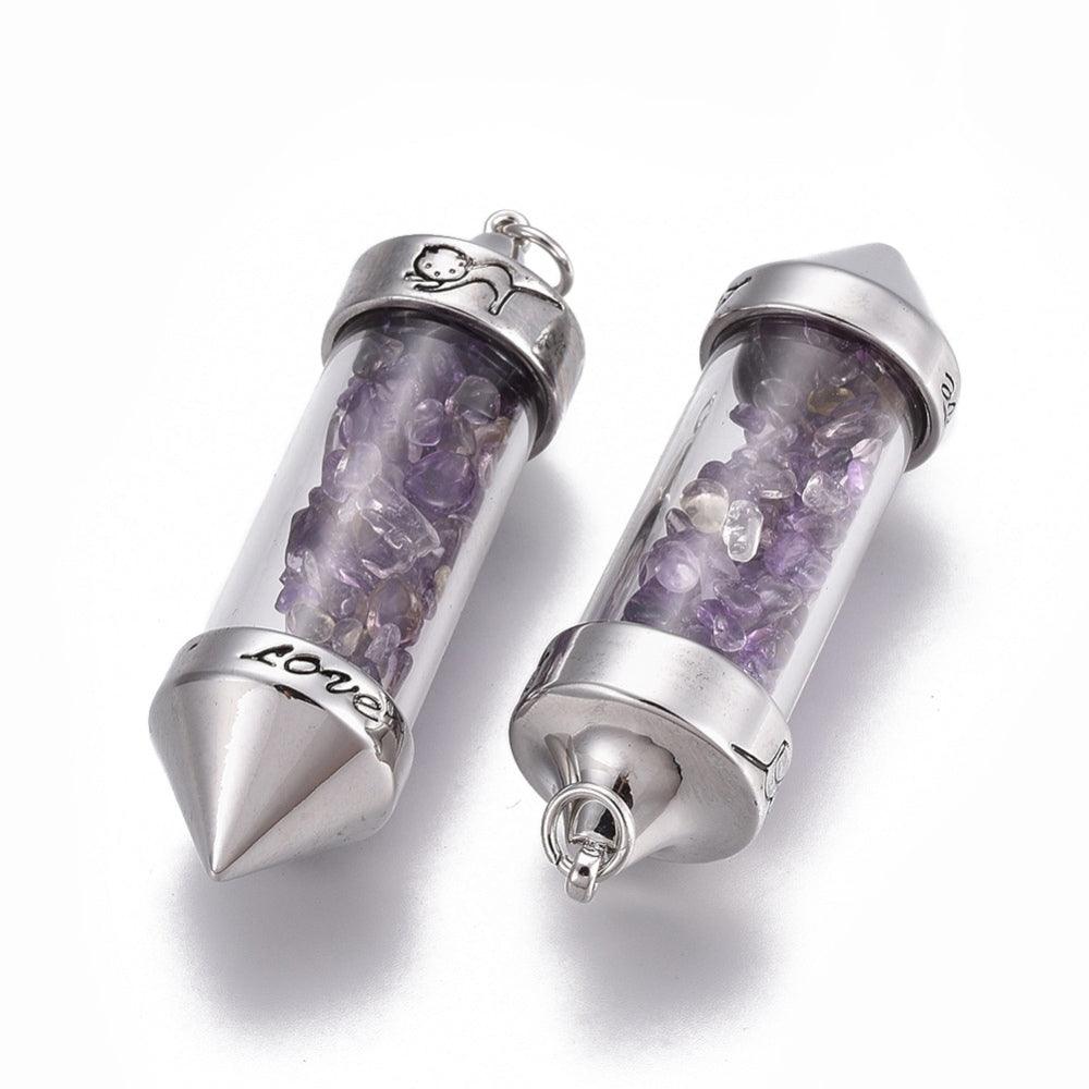 Natural Amethyst Pendulum - Healing Crystal for Dowsing, Divination & Energy Cleansing | Perfect for Meditation, Chakra Balancing & Spiritual Practices
