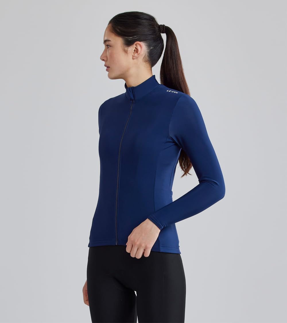 Women's Pro Aqua Zero Long Sleeve Cycling Jersey - Breathable Water Resistant Bike Shirt with Rear Pockets & Zip Closure | Perfect for Road Biking, Mountain Cycling & Outdoor Sports