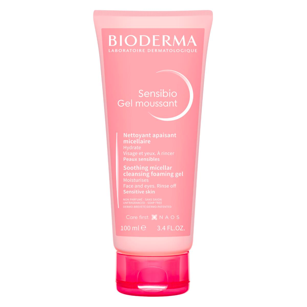 Sensibio Foaming Cleansing Gel 100ml - Gentle Face Wash for Sensitive Skin - Perfect for Daily Skincare Routine & Makeup Removal