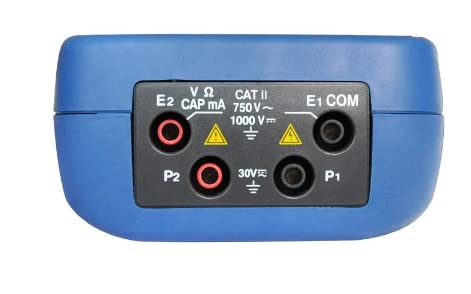 DT-5302 Digital Ground Resistance Tester - Low Resistance Meter, Insulation Tester for Electrical Safety Testing - Perfect for Industrial Maintenance, Home Wiring & DIY Projects