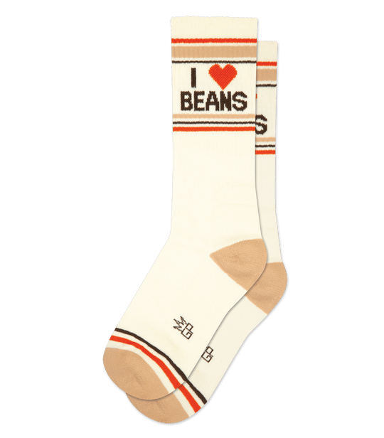 Gumball Poodle I Love Beans Funny Novelty Socks - Perfect for Gifts, Cosplay, and Anime Fans