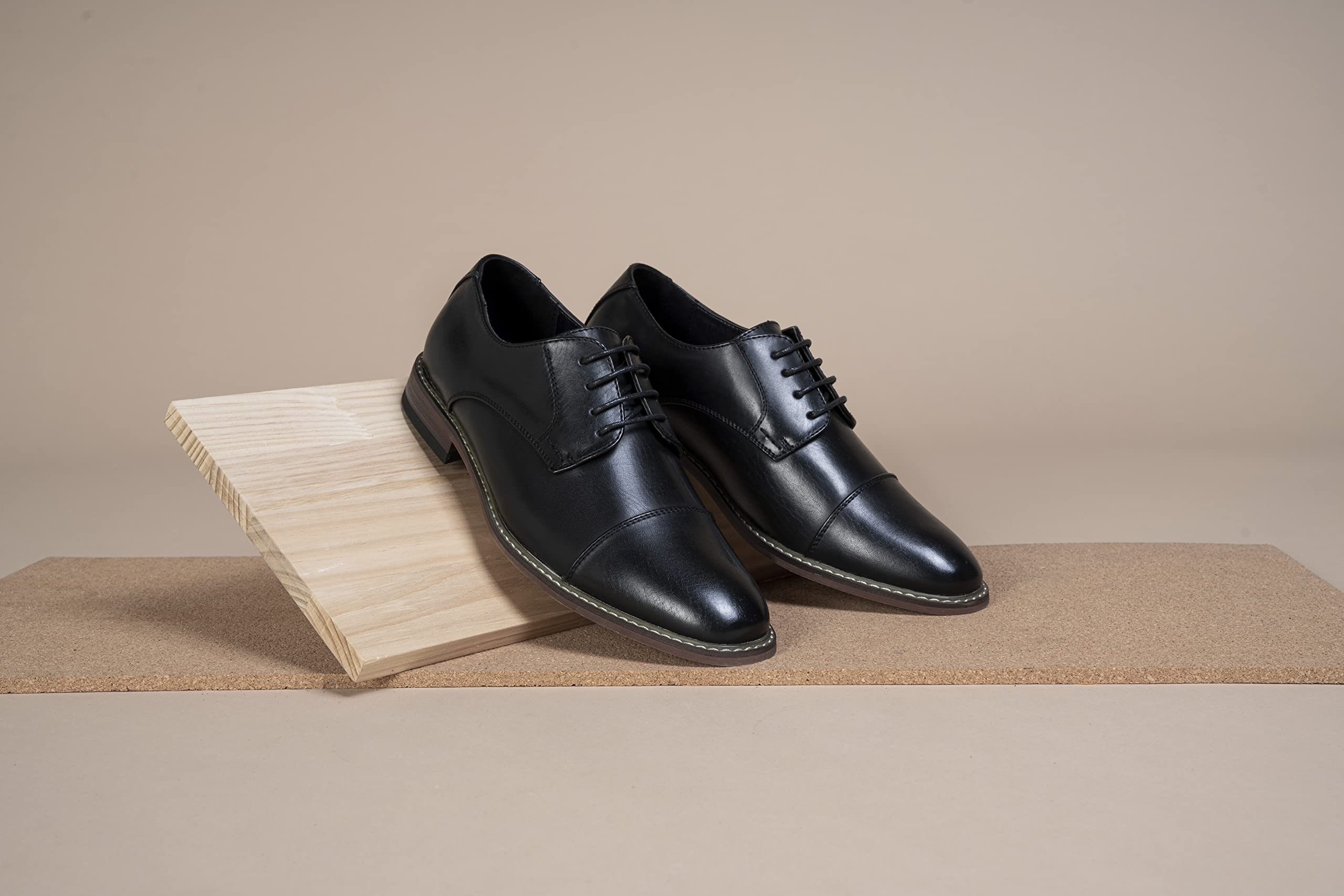 Vostey Men's Oxford Dress Shoes - Classic Business Formal Derby Shoes for Men | Perfect for Office, Weddings & Special Occasions