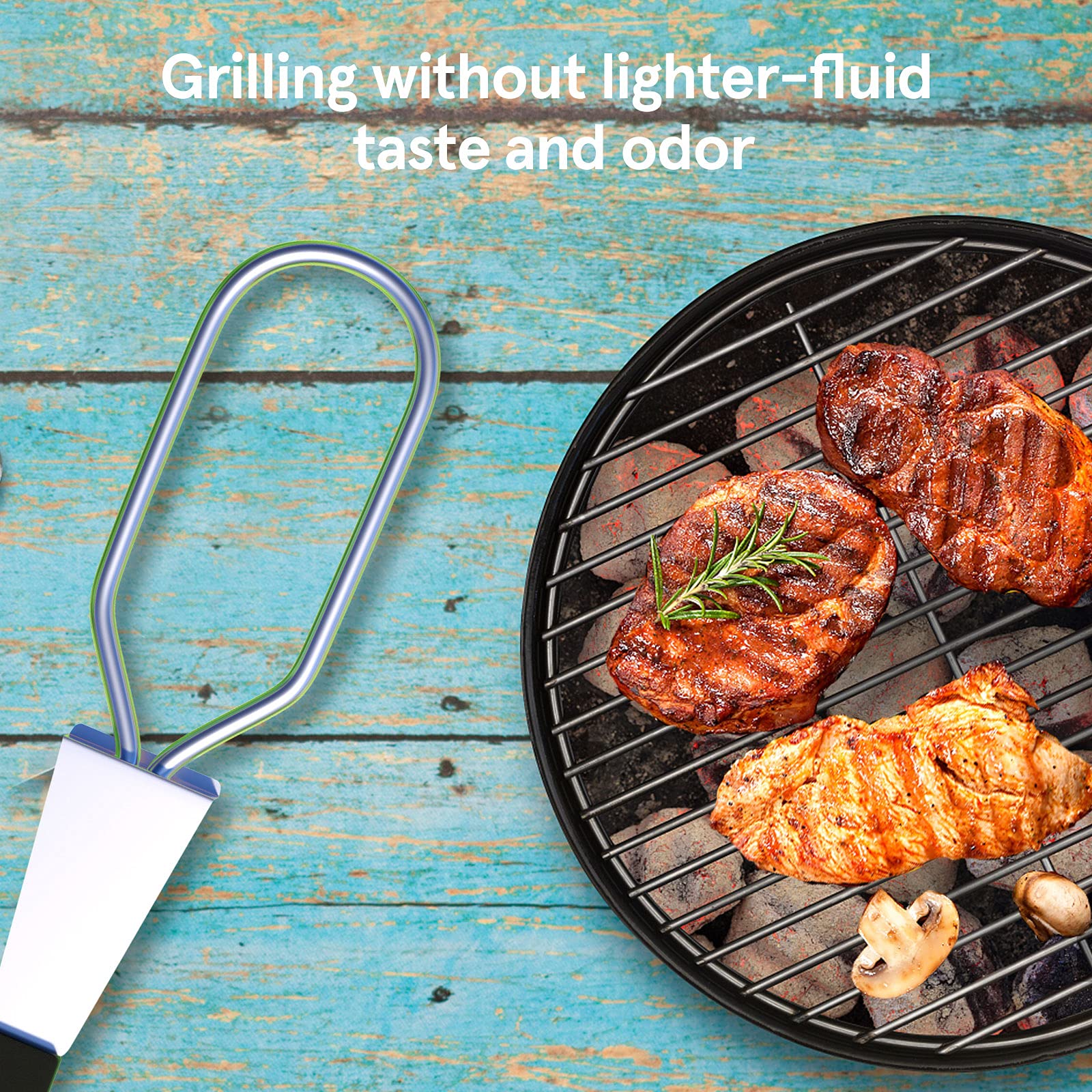 600W Electric Charcoal Starter Fire Lighter for BBQ Grill, Smoker, Fireplace & Firepit - Fast Ignition for Charcoal Briquettes Without Lighter Fluid or Matches - 29 Inch Power Cord - Perfect for Backyard BBQs, Camping & Outdoor Cooking