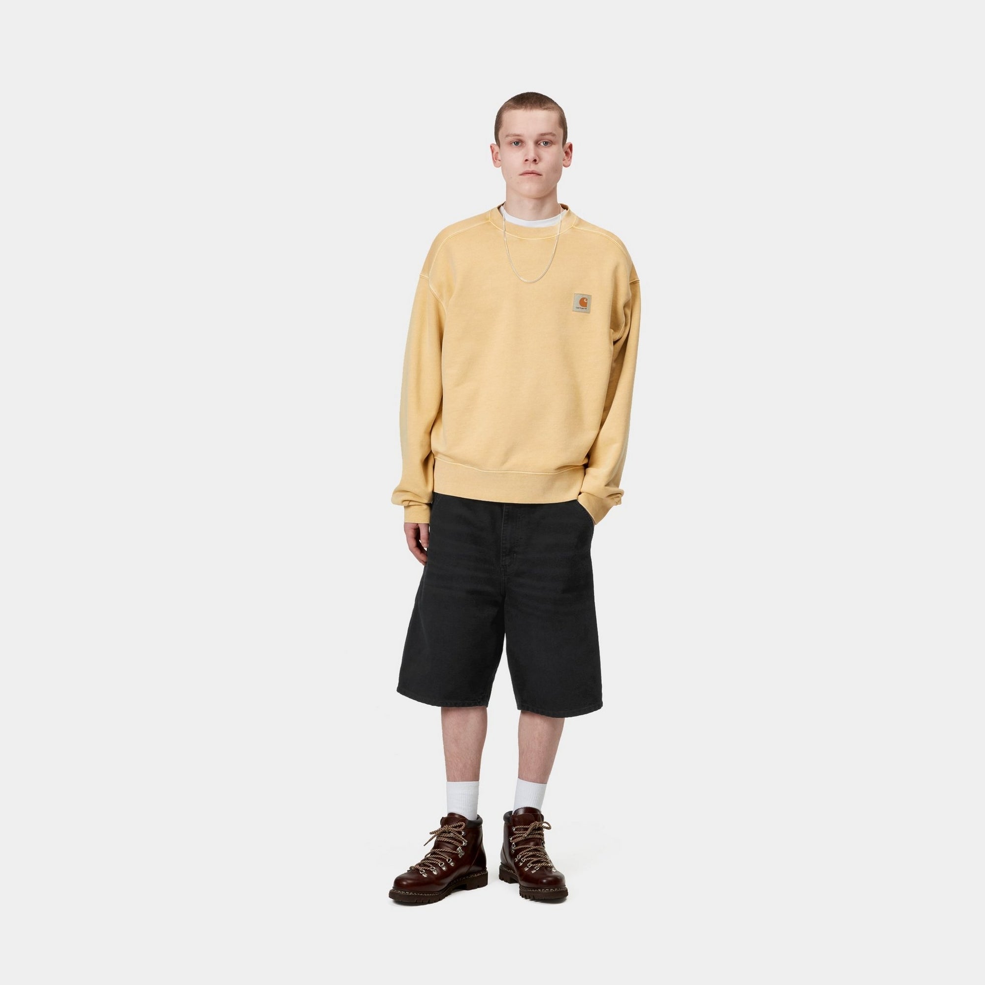 Single Knee Short Stone Canvas Pants | Black - Perfect for Casual Wear, Outdoor Activities & Street Style
