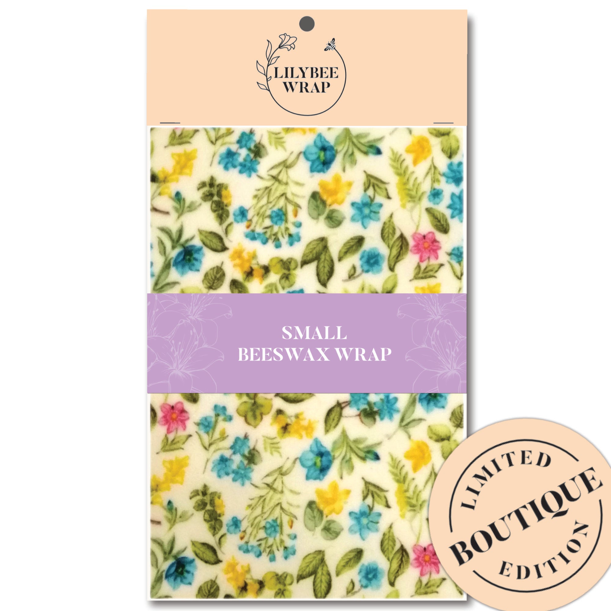Eco-Friendly Small Beeswax Food Wraps - Petite Petals Reusable Beeswax Cloth for Sustainable Food Storage | Perfect for Sandwiches, Fruits & Cheese Preservation