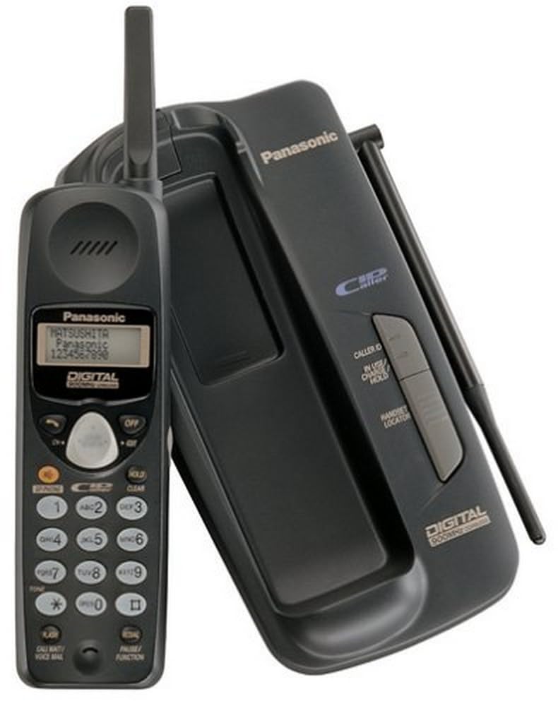 Panasonic KXTC1703B 900MHz Cordless Phone with Caller ID & Answering System - Black | Long Range Wireless Home Phone for Office, House & Elderly Use