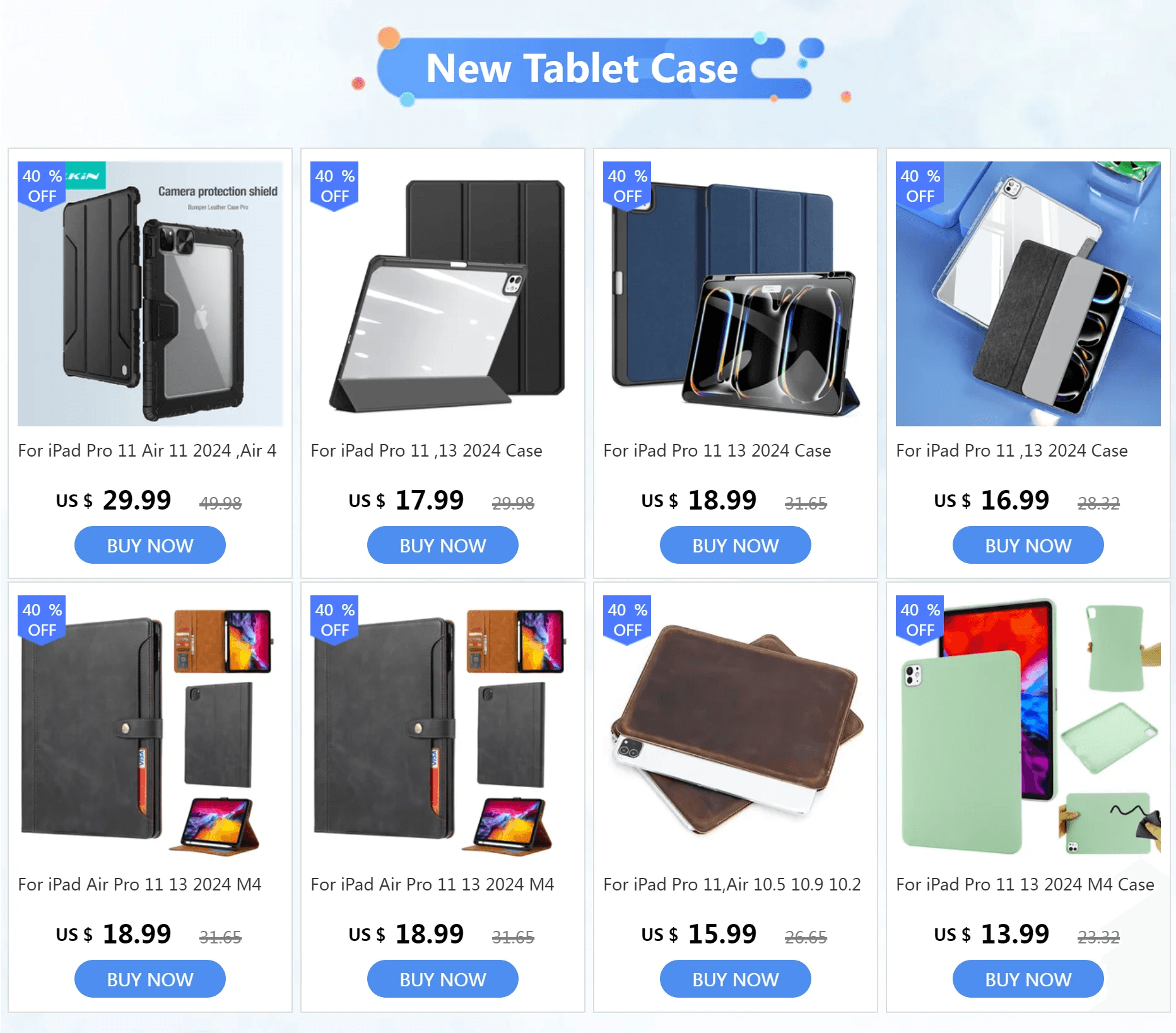 2024 iPad Pro 11-inch with Leather Flip Case - Business Folio Stand with Card Slot | Perfect for Office Work, Travel & Digital Note-Taking