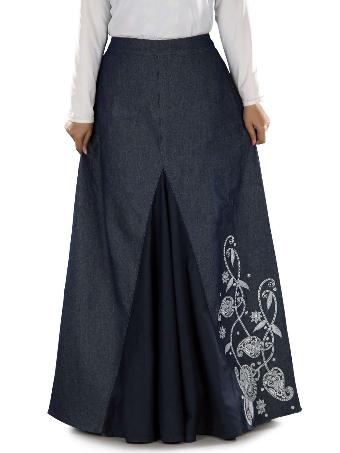 Dina Denim Skirt for Women - High Waisted A-Line Denim Skirt with Pockets | Casual & Chic Outfit for Everyday Wear, Date Night, and Office Style