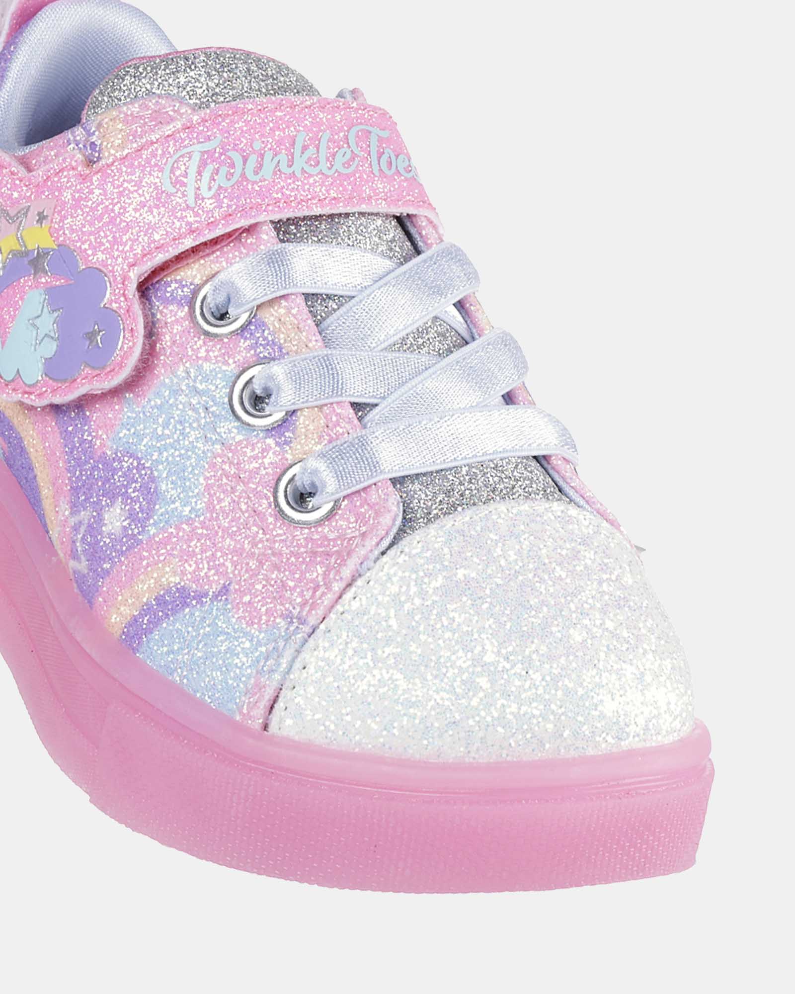 Twinkle Toes Sparks Ice 2.0 Infant Girls' Light-Up Sneakers - Pink & Multi-Color LED Shoes for Toddlers (Ideal for Playtime, Parties & Nighttime Safety)