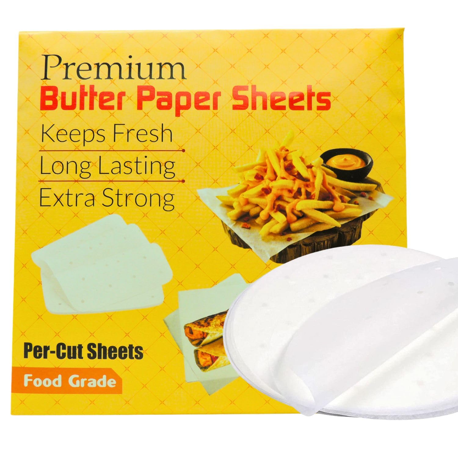 Anchara Air Fryer Parchment Paper - 50 Pack Round Non-Stick Baking Sheets for All Air Fryer Models | Perfect for Roasting, Baking & Frying | BPA-Free & Heat-Resistant
