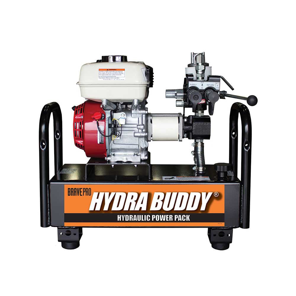 Brave Hydraulic Power Pack - 900 PSI 7 GPM High Performance Pump with Recoil Start & Honda GC160 Engine - Ideal for Log Splitters, Construction Equipment, and Hydraulic Tools