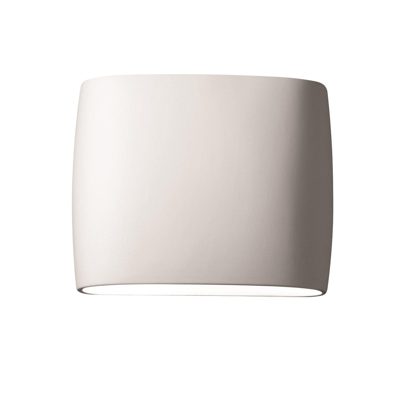 Justice Design Group Ambiance Collection 2-Light Wall Sconce - Bisque Finish | Modern Wall Lighting Fixture for Bedroom, Living Room & Hallway Decor