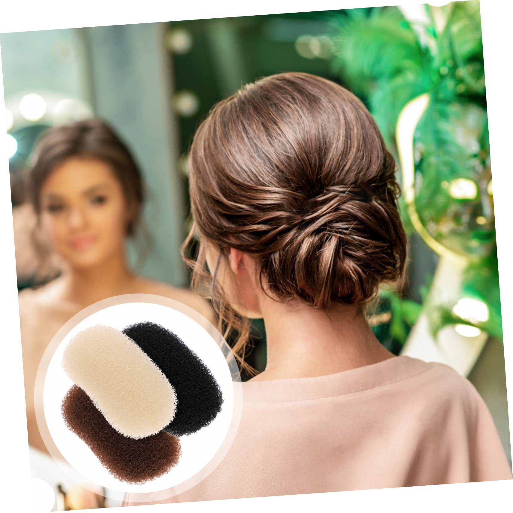 FOMIYES Hair Bump Tool for Women - Elegant Bun Clips for Updos & Volume