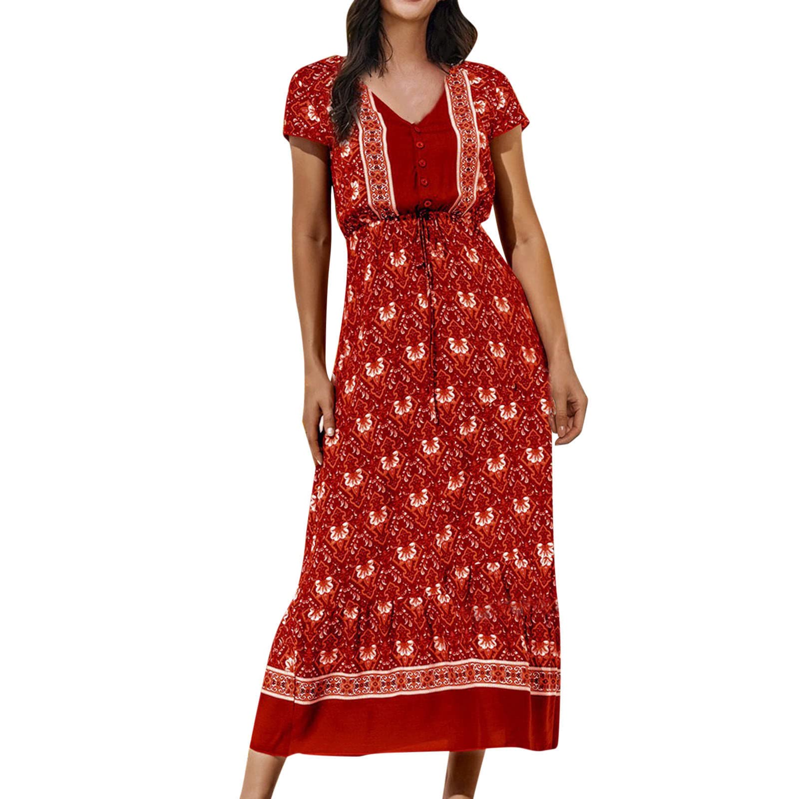 Boho Dresses for Women - Sexy Elegant Evening & Cocktail Maxi Dresses | NBSLA Women's Bohemian Summer Beach Party & Wedding Guest Outfits