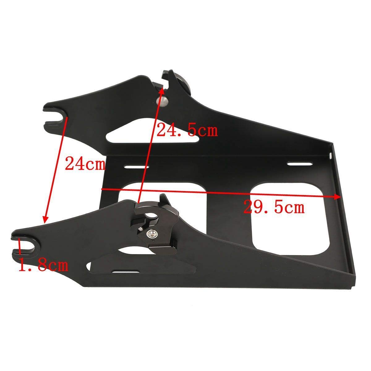 XFMT Chopped Tour Pack Trunk Backrest with Rack - Compatible with Harley Touring Road Glide 2014-2023 | Perfect for Long-Distance Rides & Enhanced Comfort
