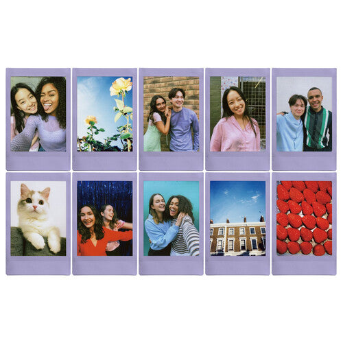 Fujifilm Instax Mini Soft Lavender Instant Film - 10 Sheets Pack for Instant Camera, Perfect for Parties, Travel & DIY Photo Albums