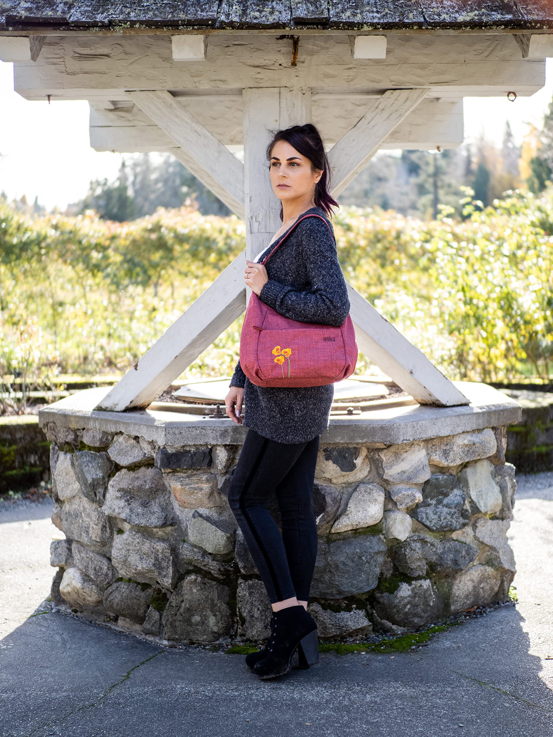 HAIKU Amble Hobo Bag - Removable Shoulder Strap & Adjustable Crossbody Strap - Stylish Women's Handbag for Work, Travel & Everyday Use