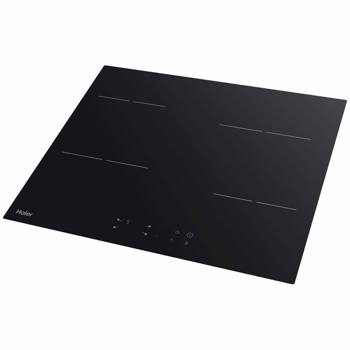 Haier 60cm Electric Cooktop HCE604TB3 - 4 Burner Induction Stove for Modern Kitchen | Fast Heating & Energy Efficient | Perfect for Home Cooking, Baking & Entertaining