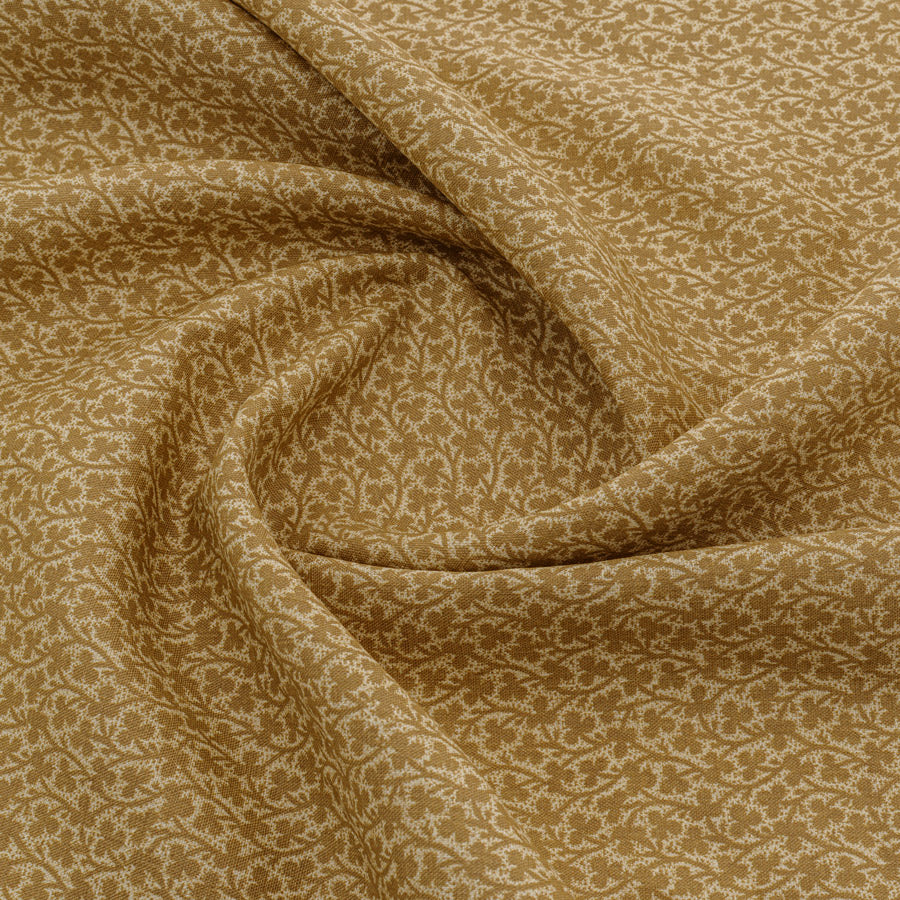 Premium Clover Linen Tablecloth in Warm Ochre Color - Perfect for Farmhouse Dining, Rustic Weddings & Cozy Home Decor