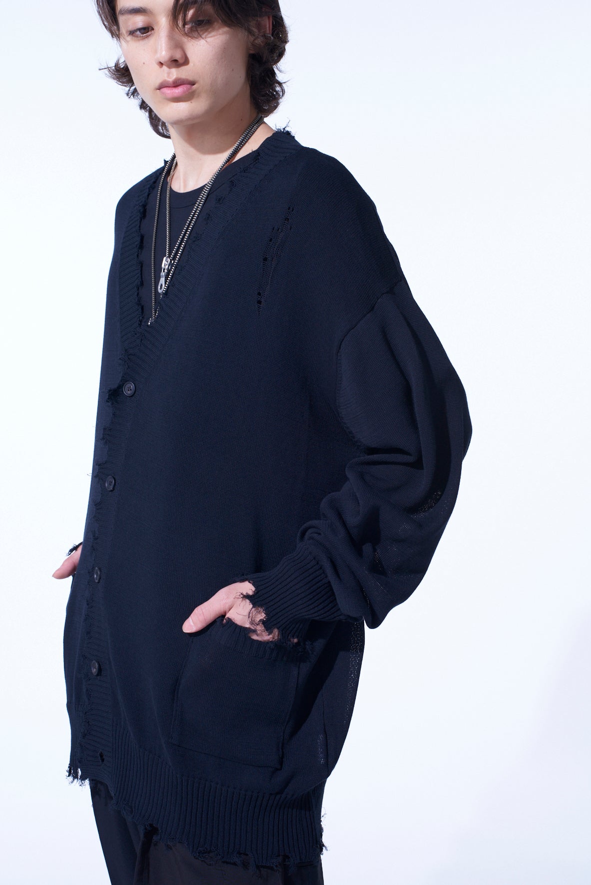 Compact Twist 10g Damaged Knit Cardigan for Women - Cozy Lightweight Open Front Sweater for Fall Layering & Casual Outfits