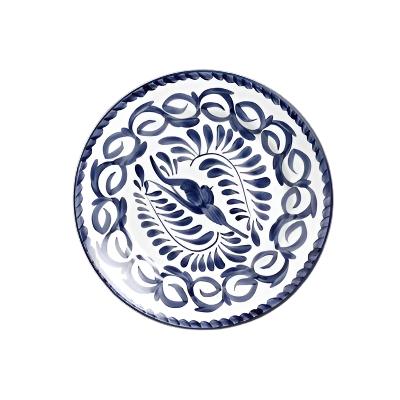 Steelite Anfora 9-Inch Rolled Edge Dinner Plate - Puebla Pattern (24 Plates per Case) - Elegant Tableware for Restaurants, Weddings, and Fine Dining